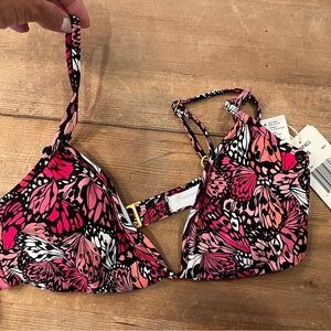 L Space Helena top pink  M BNWT versatile bikini top